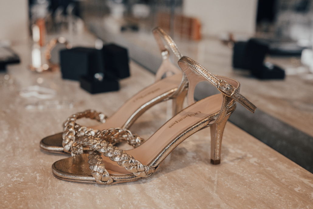 Chaussure rose gold mariage sale