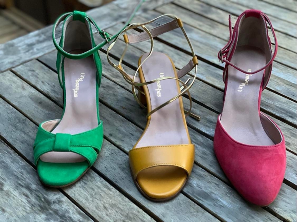 chaussures de mariage colorée